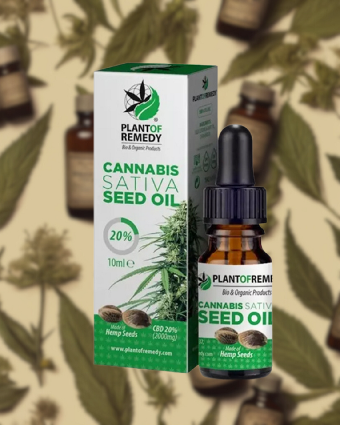 Cannabis Sativa Oil 20% CBD - PLANTOFREMEDY
