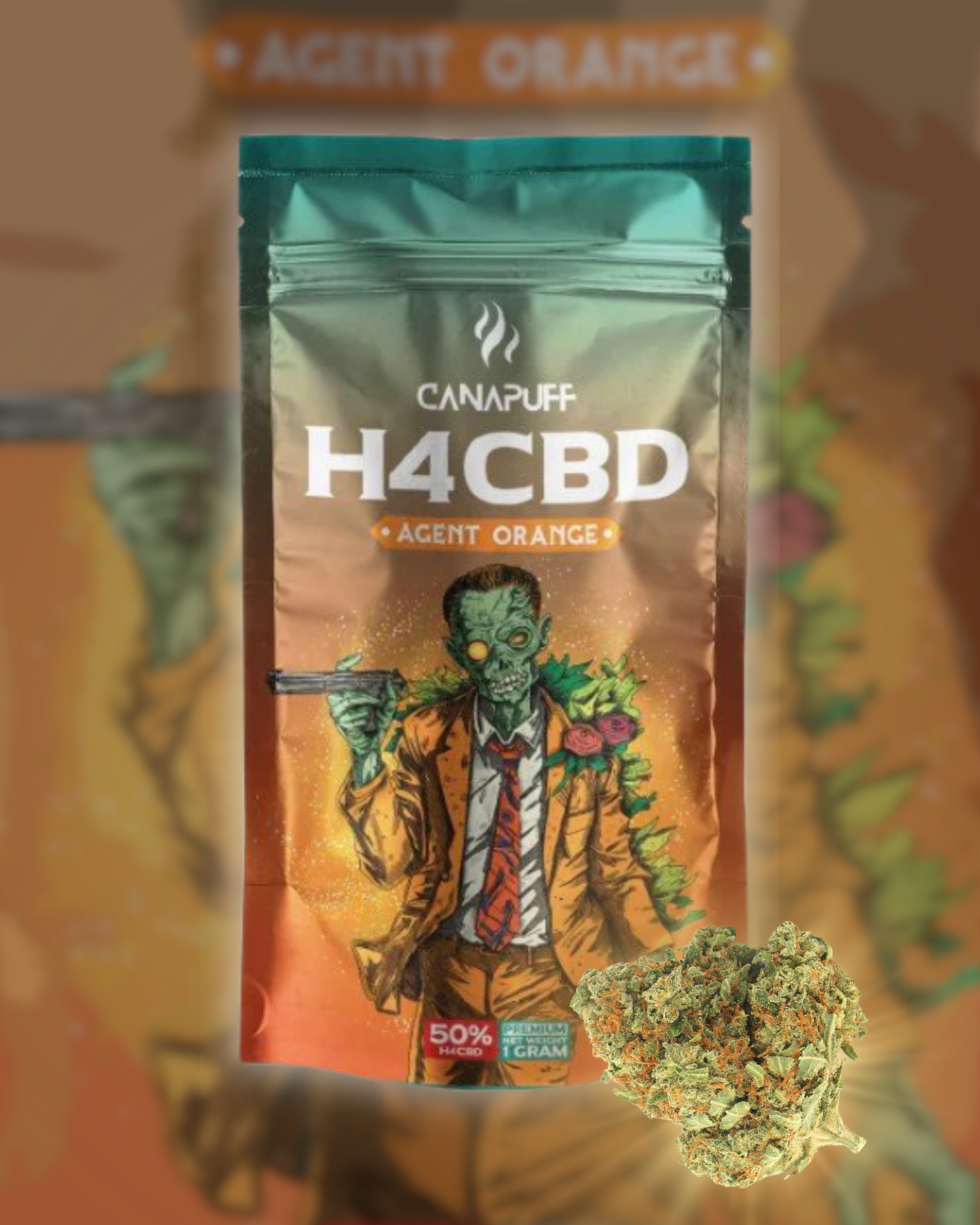 H4CBD Flores Agent Orange 50%