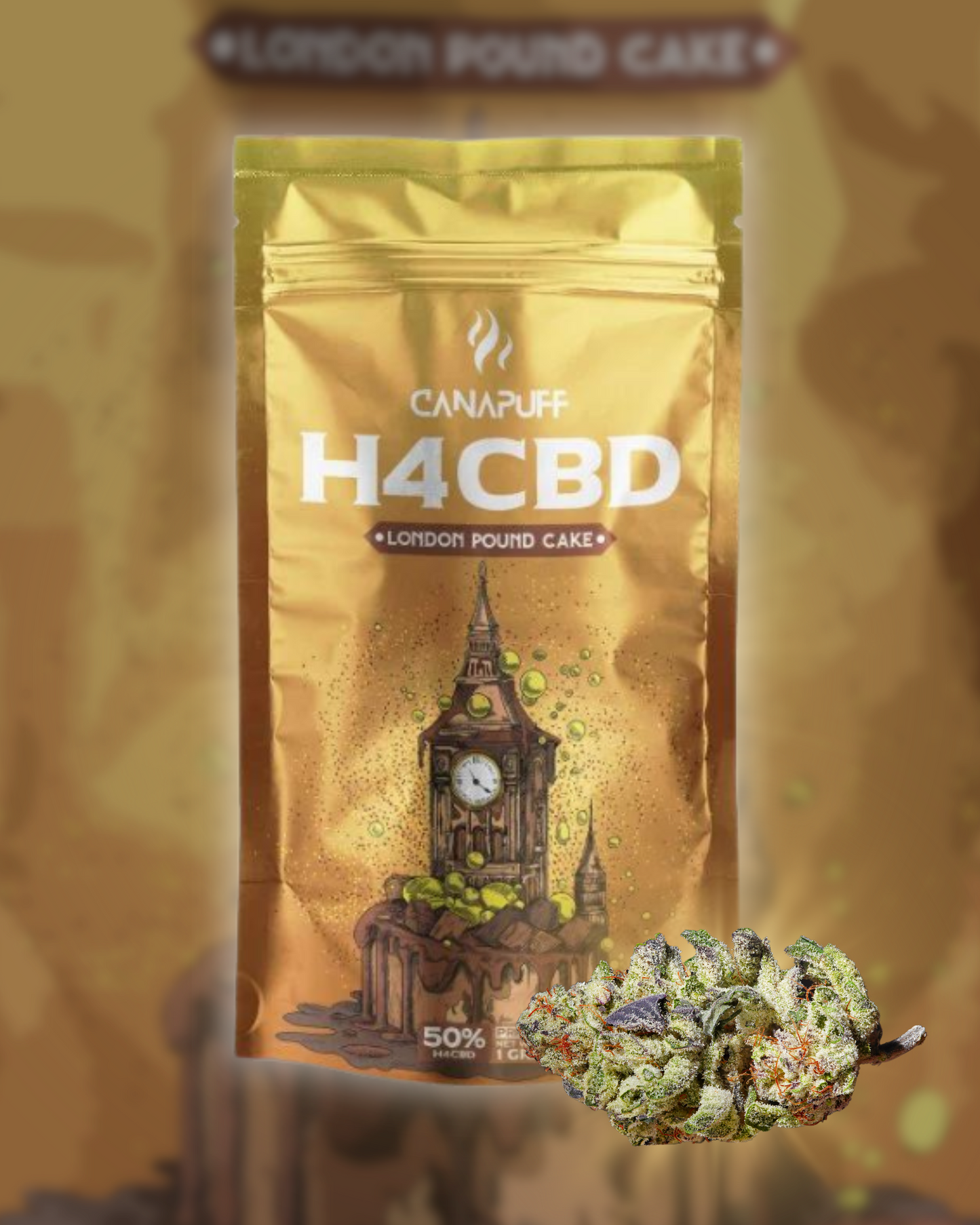 H4CBD Flores London Pound Cake 50%