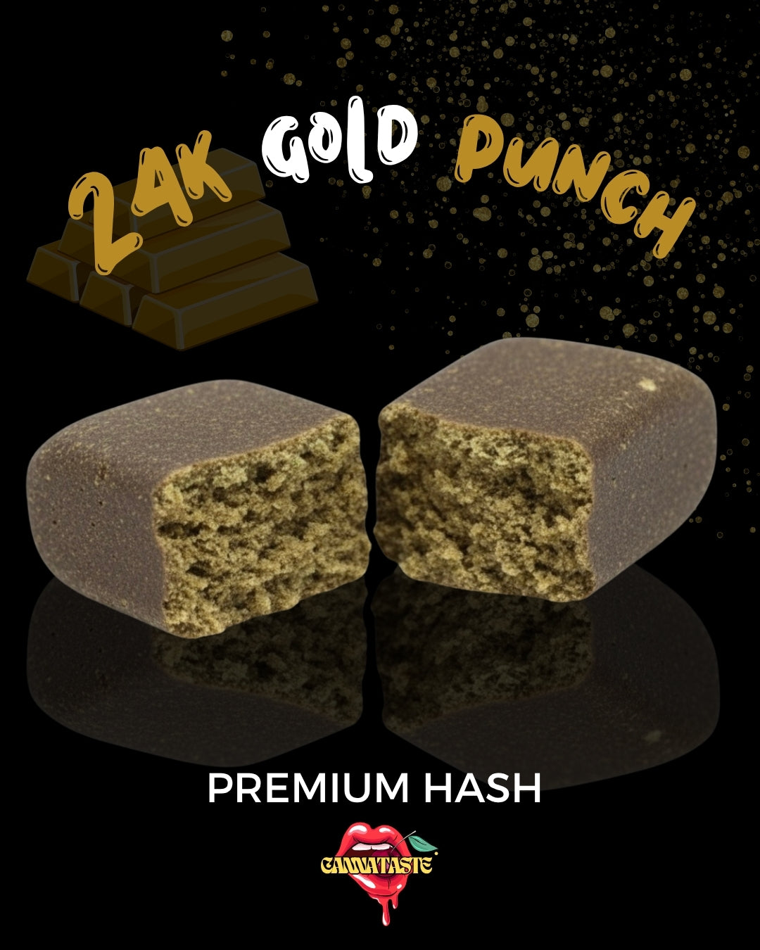 24K Gold Punch Hash CBD by Cannataste