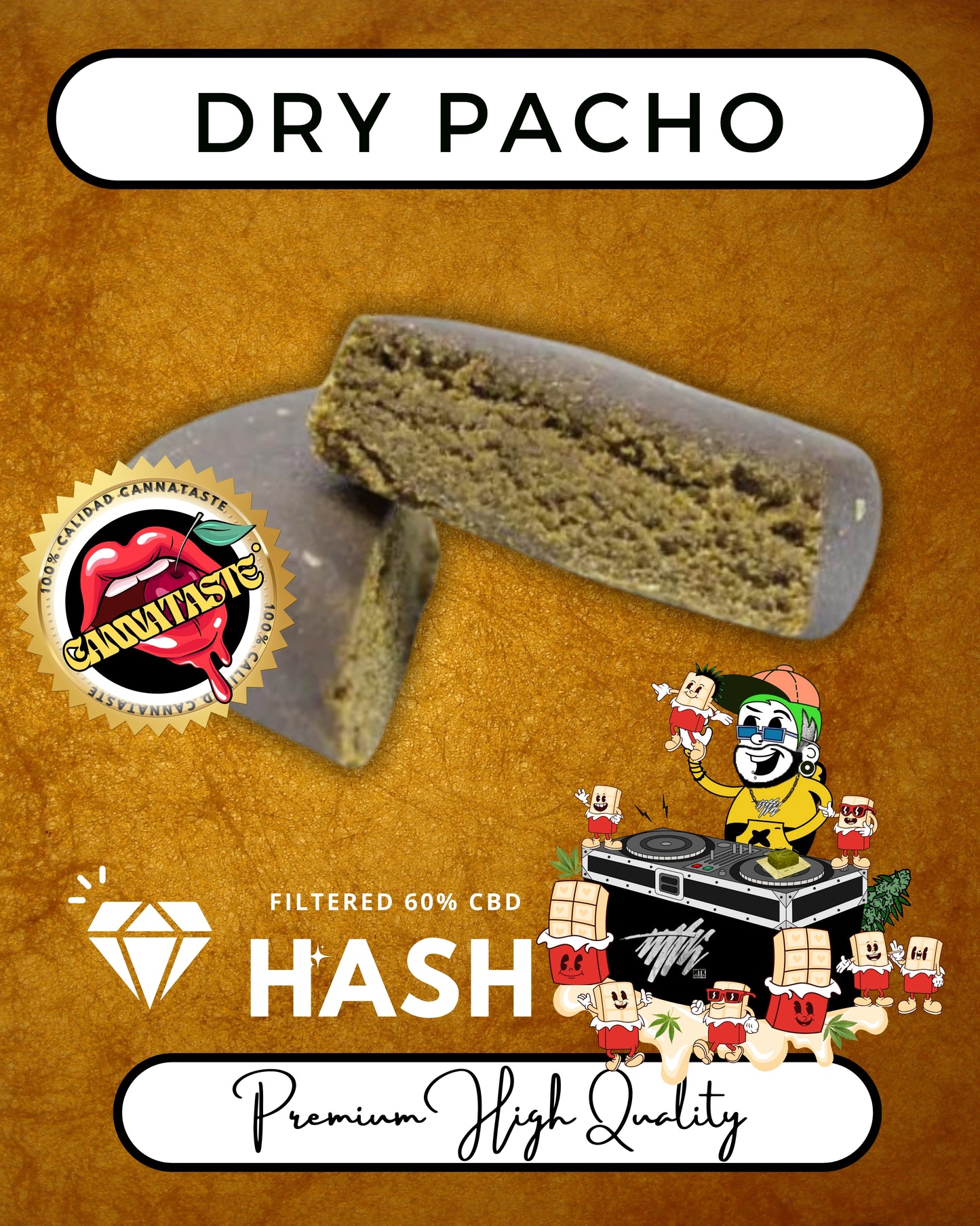 Dry Pacho Hash CBD by Cannataste